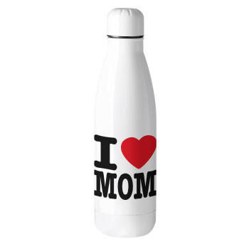 I LOVE MOM, Μεταλλικό παγούρι θερμός (Stainless steel), 500ml