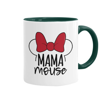 MAMA mouse, Mug colored green, ceramic, 330ml
