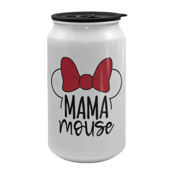 MAMA mouse, Κούπα ταξιδιού μεταλλική με καπάκι (tin-can) 500ml