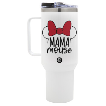 MAMA mouse, Mega Stainless steel Tumbler with lid, double wall 1,2L