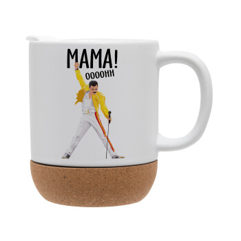 mama ooohh!, Ceramic coffee mug Cork (MAT), 330ml (1pcs)