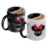 Color changing magic Mug, ceramic, 330ml when adding hot liquid inside, the black colour desappears (1 pcs)