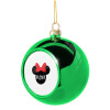 Green Christmas tree ornament ball 8cm