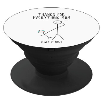 Thanks for everything mom, Phone Holders Stand  Black Hand-held Mobile Phone Holder