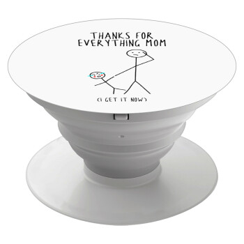 Thanks for everything mom, Phone Holders Stand  White Hand-held Mobile Phone Holder