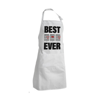 Best DAD Ever guitar chords, Adult Chef Apron (with sliders and 2 pockets)