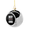 Silver 8cm Christmas tree ball ornament