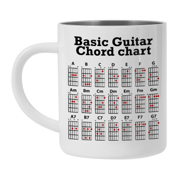 Guitar tabs, Mug Stainless steel double wall 300ml