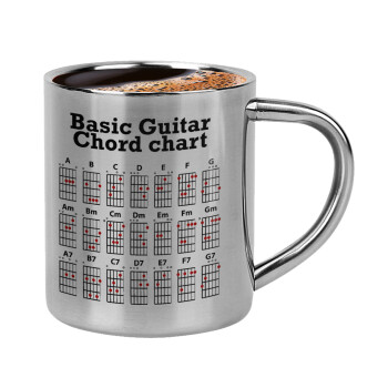 Guitar tabs, Κουπάκι μεταλλικό διπλού τοιχώματος για espresso (220ml)