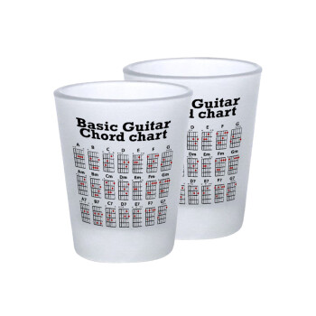 Guitar tabs, Σφηνοπότηρα γυάλινα 45ml του πάγου (2 τεμάχια)