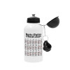 Metal water bottle, White, aluminum 500ml