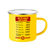 Yellow Enamel Metallic Cup 360ml