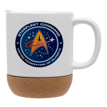 Starfleet command, Ceramic coffee mug Cork (MAT), 330ml (1pcs)