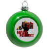 Green Christmas tree ornament bauble 8cm