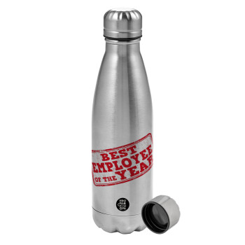 Best employee of the year, Metallic water bottle, stainless steel, 750ml