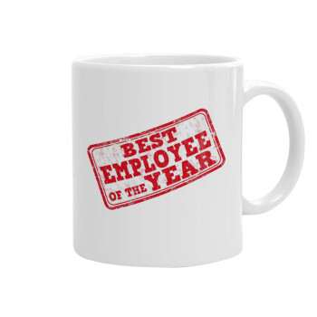Best employee of the year, Ceramic coffee mug, 330ml (1pcs)