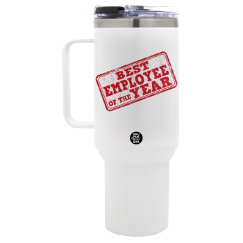 Best employee of the year, Mega Stainless steel Tumbler with lid, double wall 1,2L