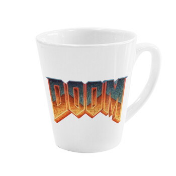 DOOM, Κούπα κωνική Latte Λευκή, κεραμική, 300ml