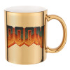 Mug ceramic, gold mirror, 330ml