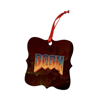 DOOM, Christmas ornament polygon wooden 7.5cm