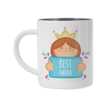 Best mom Princess, Mug Stainless steel double wall 450ml