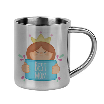 Best mom Princess, Mug Stainless steel double wall 300ml