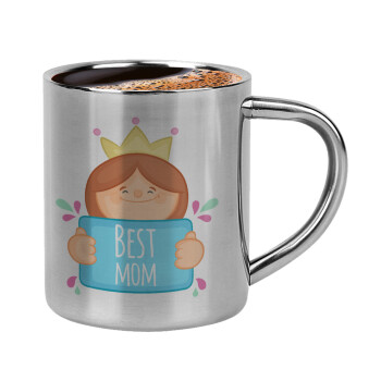 Best mom Princess, Κουπάκι μεταλλικό διπλού τοιχώματος για espresso (220ml)