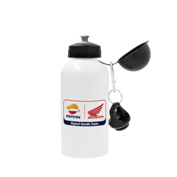 Honda Repsol Team, Metal water bottle, White, aluminum 500ml