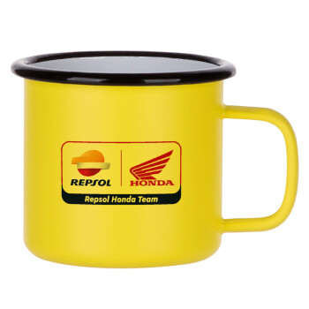 Honda Repsol Team, Κούπα Μεταλλική εμαγιέ ΜΑΤ Κίτρινη 360ml