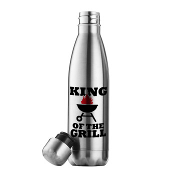 KING of the Grill, Μεταλλικό παγούρι θερμός Inox (Stainless steel), διπλού τοιχώματος, 500ml