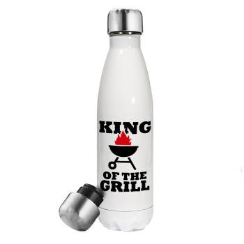 KING of the Grill, Metal mug thermos White (Stainless steel), double wall, 500ml