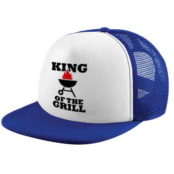 KING of the Grill, Καπέλο Ενηλίκων Soft Trucker με Δίχτυ Blue/White (POLYESTER, ΕΝΗΛΙΚΩΝ, UNISEX, ONE SIZE)