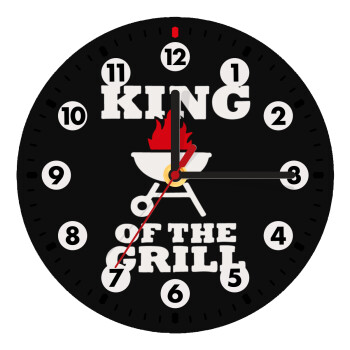 KING of the Grill, Wooden wall clock (20cm)