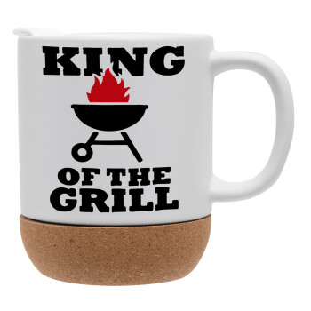 KING of the Grill, Ceramic coffee mug Cork (MAT), 330ml (1pcs)