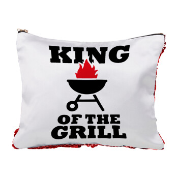 KING of the Grill, Red sequin cosmetic bag