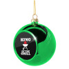 Green Christmas tree ornament ball 8cm