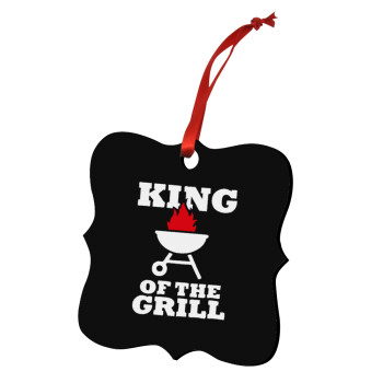 KING of the Grill, Χριστουγεννιάτικο στολίδι polygon ξύλινο 7.5cm