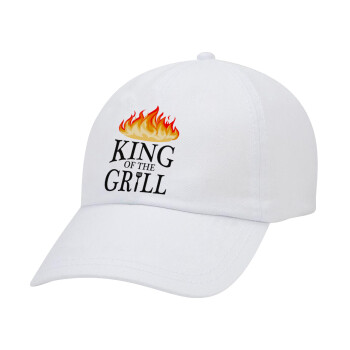 KING of the Grill GOT edition, Καπέλο Ενηλίκων Baseball Λευκό 5-φύλλο (POLYESTER, ΕΝΗΛΙΚΩΝ, UNISEX, ONE SIZE)