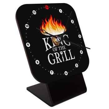 KING of the Grill GOT edition, Quartz Wooden table clock with hands (10cm)