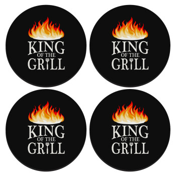 KING of the Grill GOT edition, SET of 4 round wooden coasters (9cm)