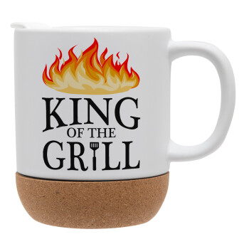 KING of the Grill GOT edition, Κούπα, κεραμική με βάση φελού και καπάκι (ΜΑΤ), 330ml (1 τεμάχιο)