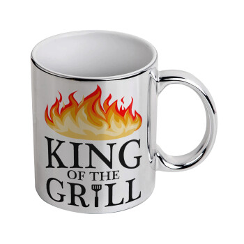 KING of the Grill GOT edition, Mug ceramic, silver mirror, 330ml