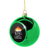 Green Christmas tree ornament ball 8cm