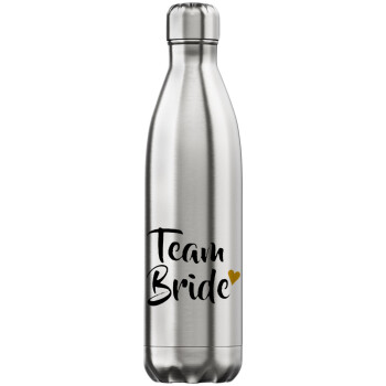 Team Bride, Inox (Stainless steel) hot metal mug, double wall, 750ml