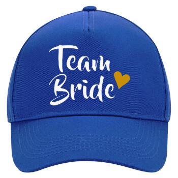 Team Bride, Ultimate Adult Hat BLUE, (100% COTTON DRILL, ADULT, UNISEX, ONE SIZE)