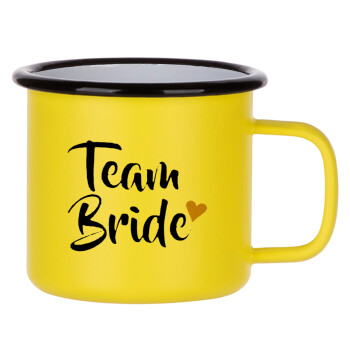 Team Bride, Metallic enamel MATT Yellow cup 360ml