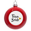 Red Christmas tree ornament bauble 8cm