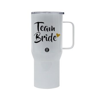 Team Bride, Mega Stainless steel Tumbler with lid, double wall 750L