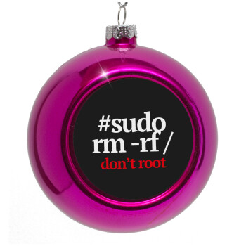 Sudo RM, Purple Christmas tree ornament bauble 8cm