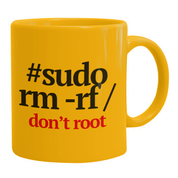 Sudo RM, Ceramic coffee mug yellow, 330ml